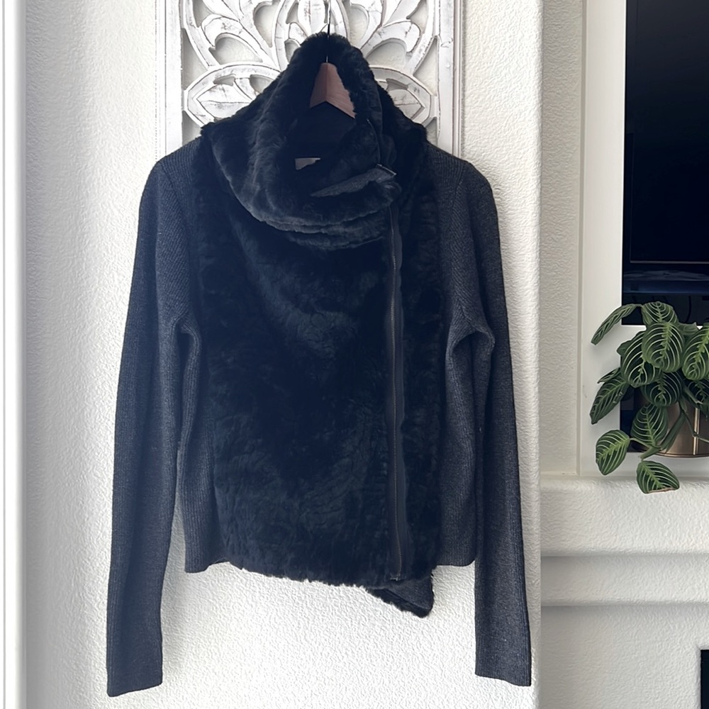 Faux fur sweater.